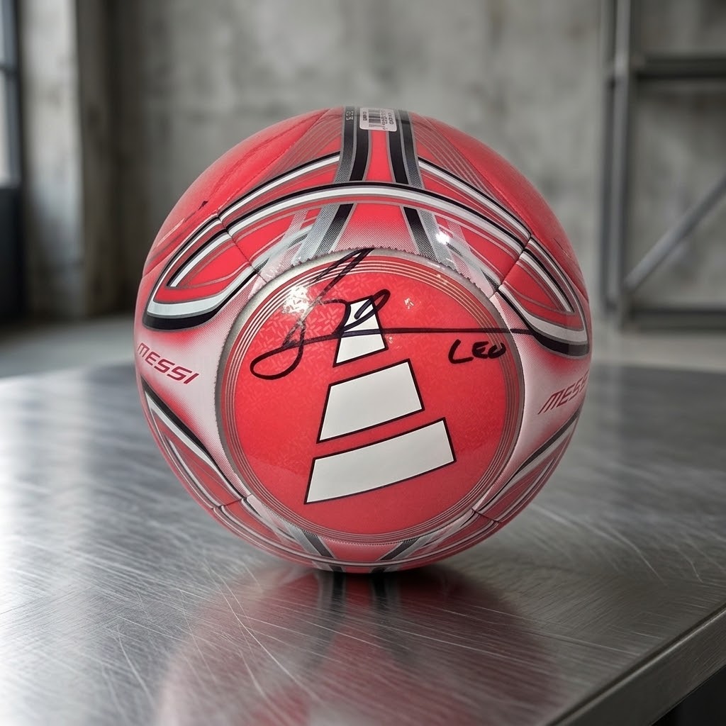 Lionel Messi Inter Miami CF autographed Adidas soccer ball with Global Authentics COA GV 979075