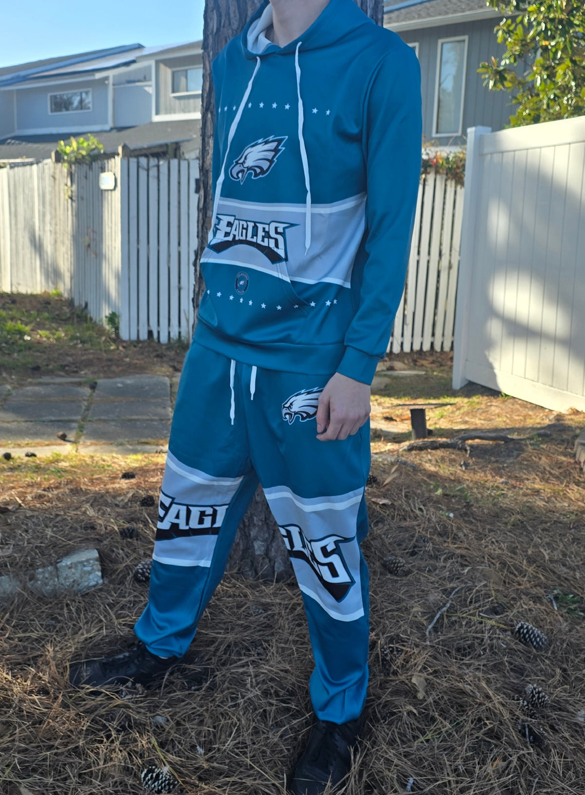 Philadelphia Eagles hoodie and sweatpants set, fifth product photograph