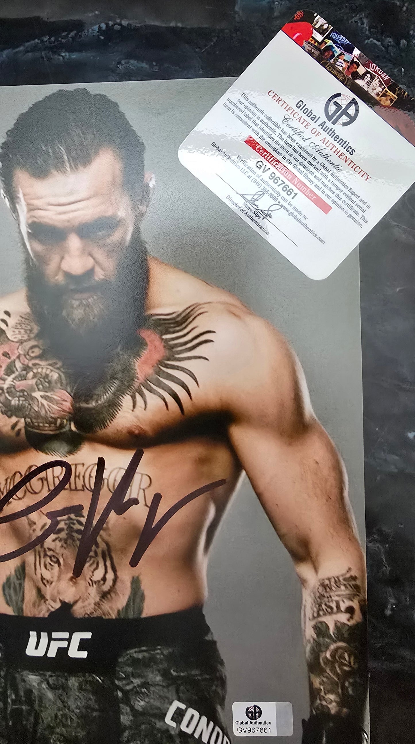 Conor McGregor UFC Autographed 8x10 Photo coa - Fan Freaks