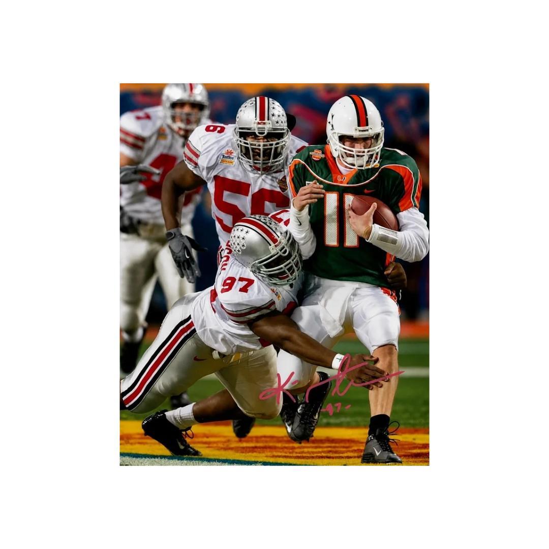 Kenny Peterson Ohio State Buckeyes Signed Photo Print Autograph Wall Art