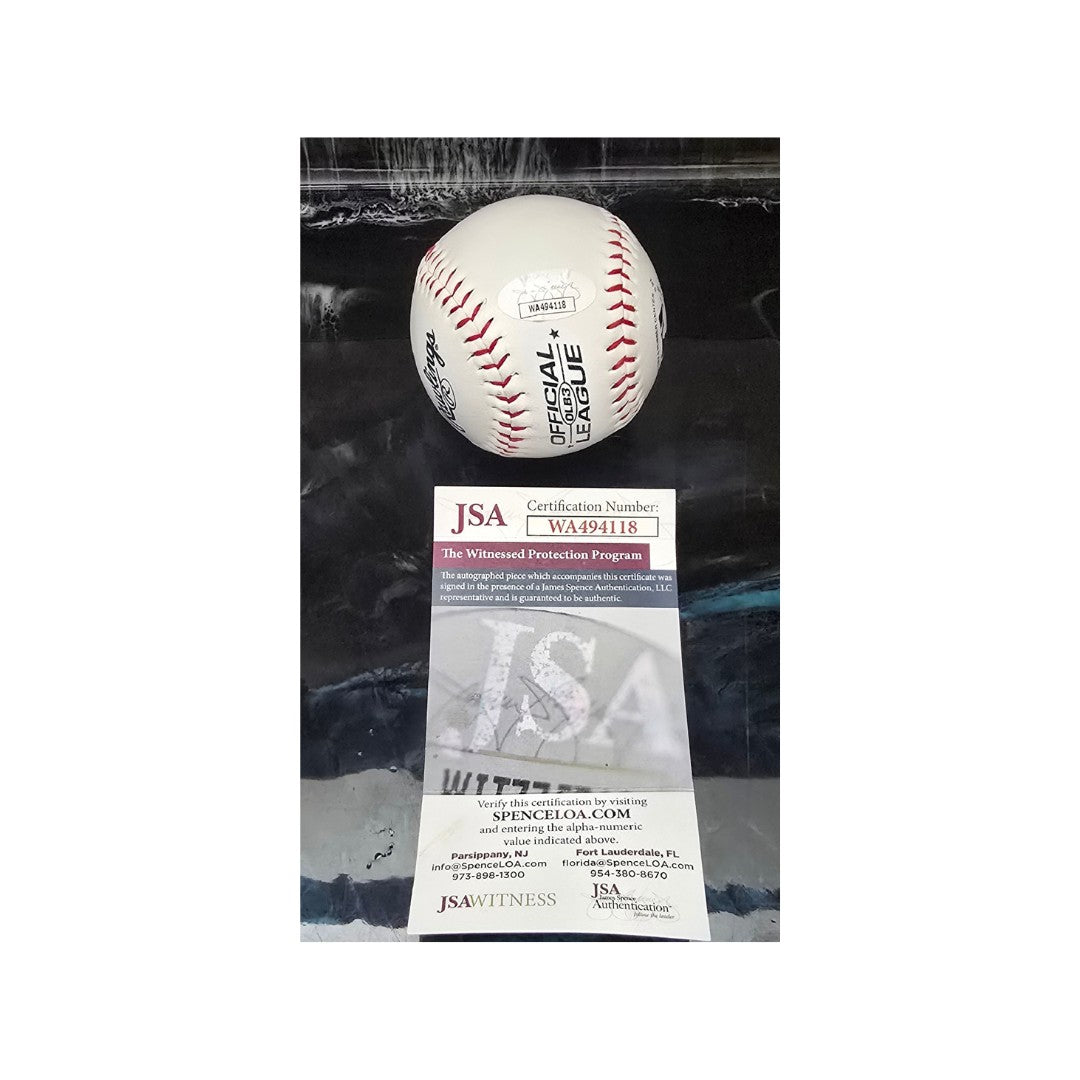 Jack Clark San Francisco Giants Autographed & Inscribed Rawlings Baseball JSA coa