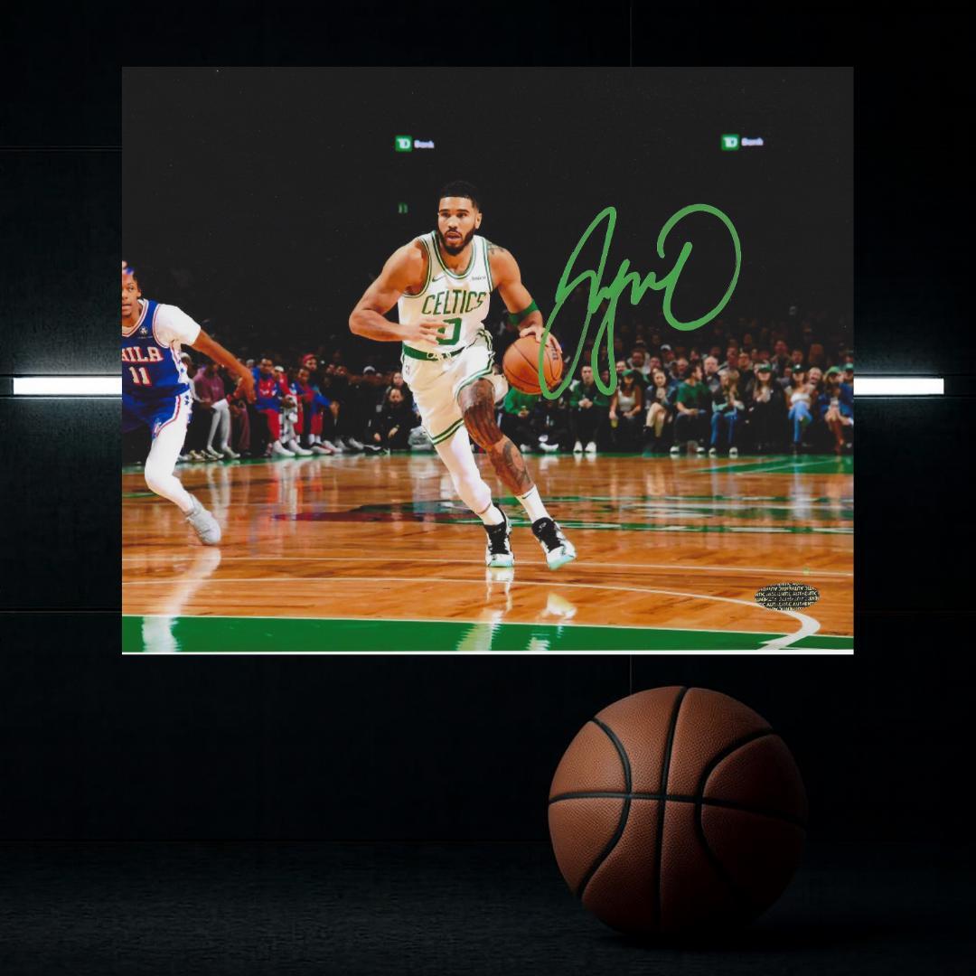 Jayson Tatum Boston Celtics autographed 8x10 Art Print