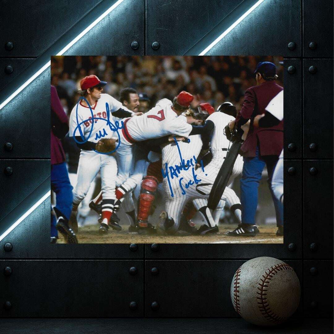 Bill Lee Boston Red Sox printed signature-style 8x10 photo art reprint, product image 1 of 3; not hand-autographed
