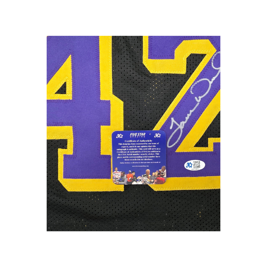 JAMES WORTHY SIGNED LA LAKERS #42 JERSEY WITH COA - Fan Freaks