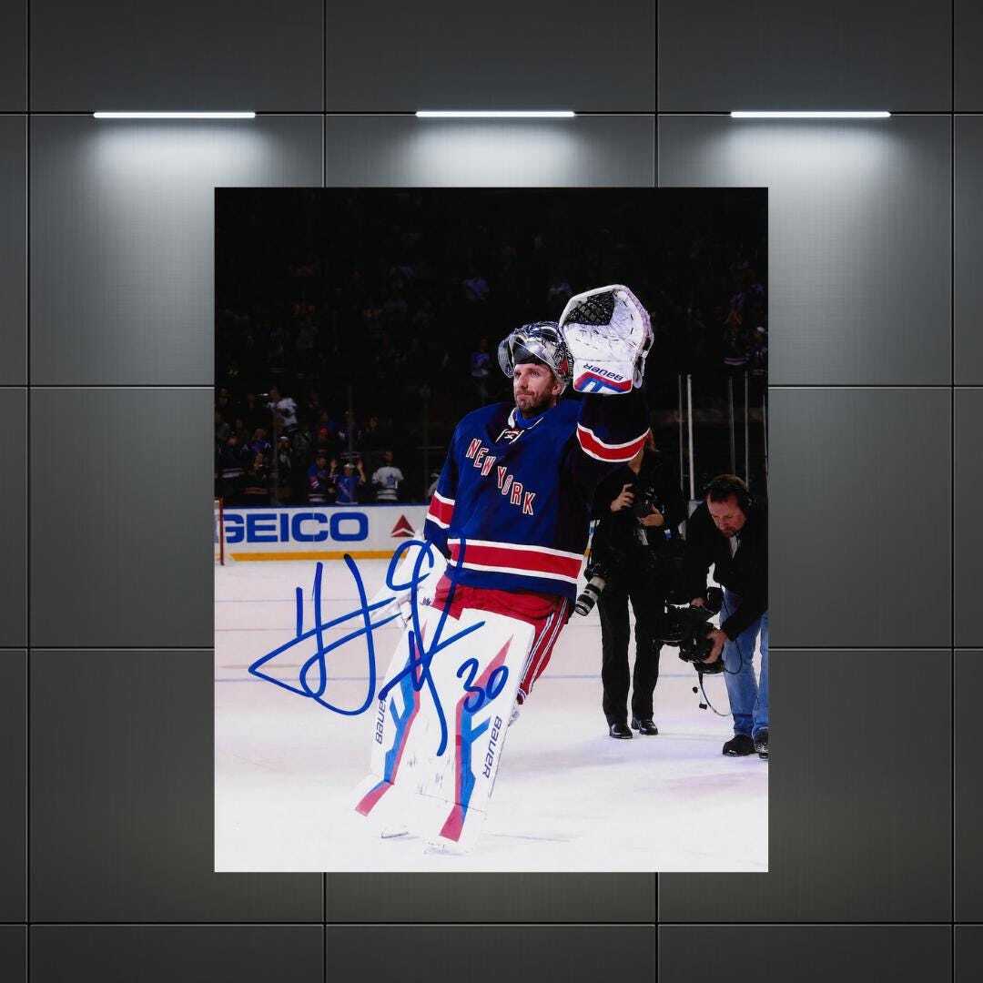 Henrik Lundqvist New York Rangers Signed Photo Reprint – 8x10 Art Print