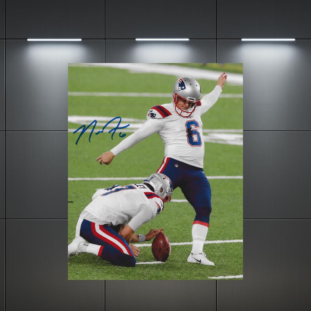 Nick Folk New England Patriots Signed Photo Print Autograph Wall Art