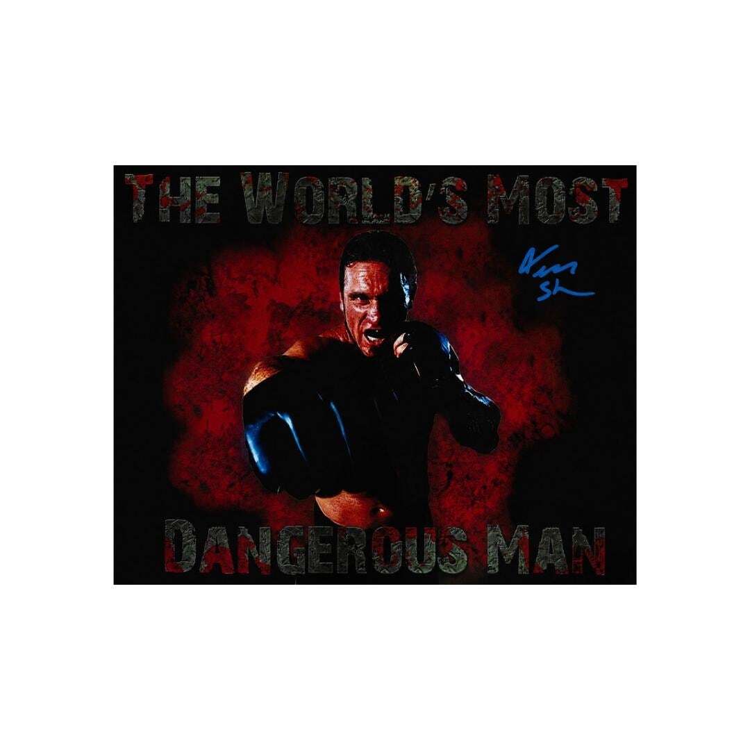 Ken Shamrock UFC printed signature-style 8x10 photo art reprint, product image 2 of 3; not hand-autographed
