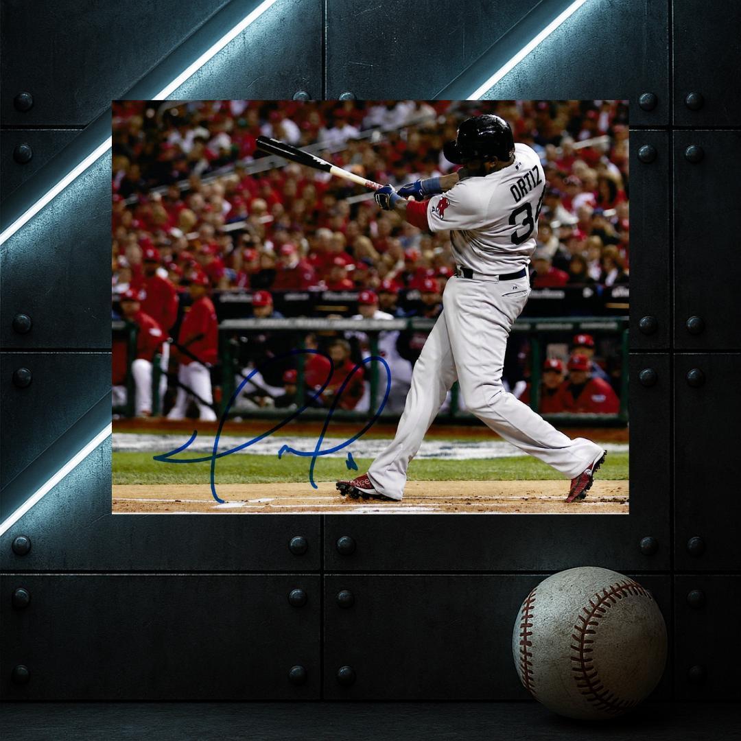 David Ortiz Boston Red Sox Autographed 8x10 Photo Art Print