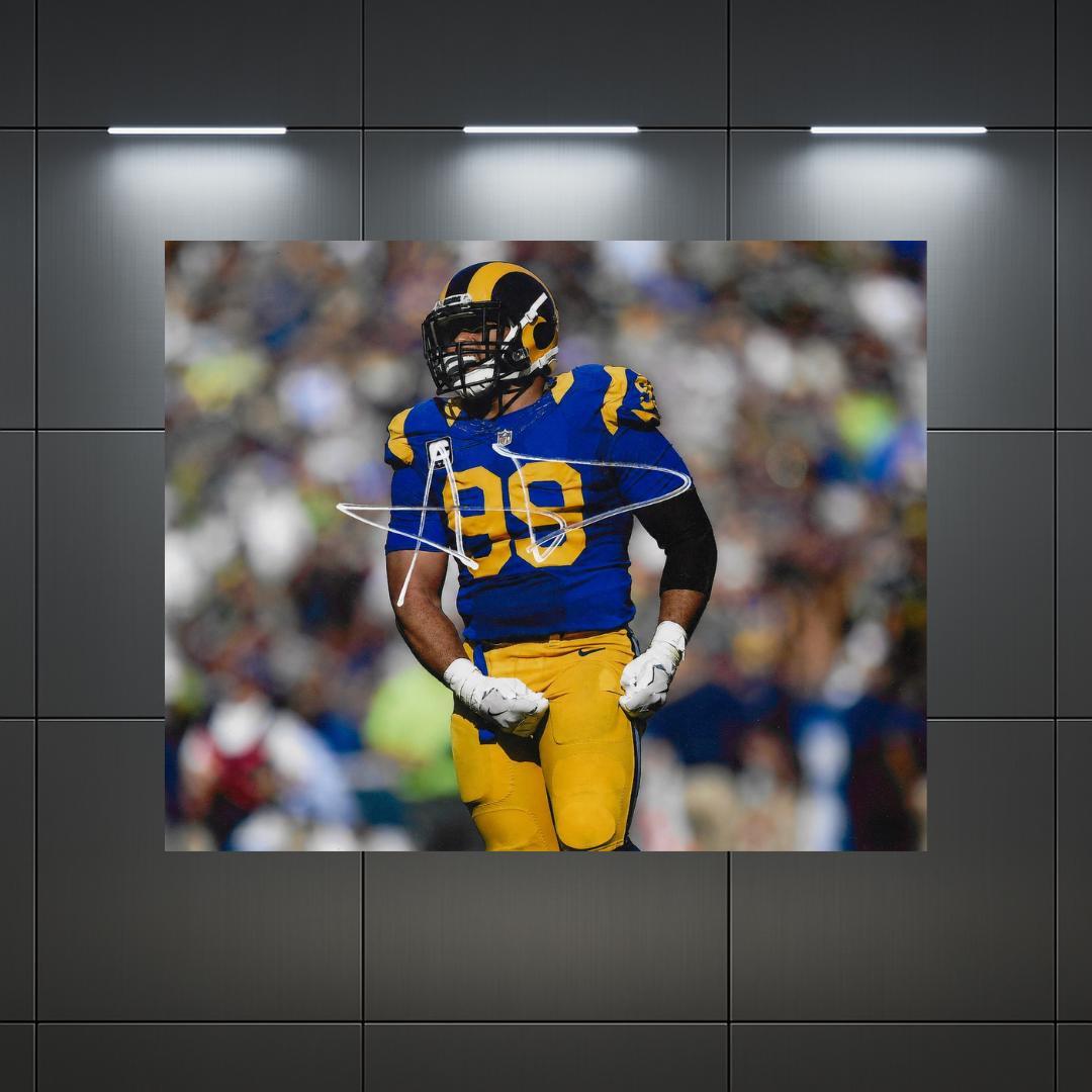Aaron Donald Los Angeles Rams Signed Photo Print Autograph Wall Art