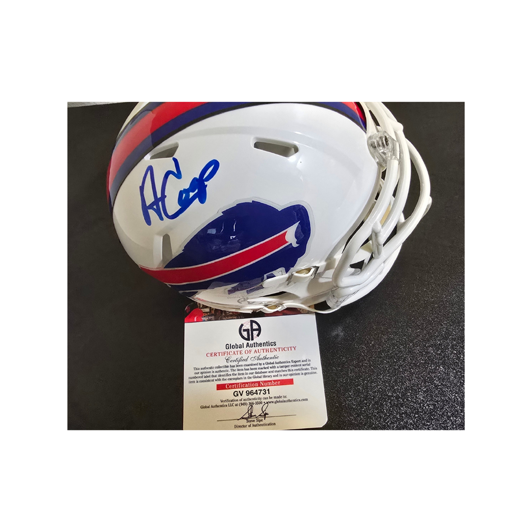 Amari Cooper Buffalo Bills Autographed Riddell Mini-Helmet coa - Fan Freaks
