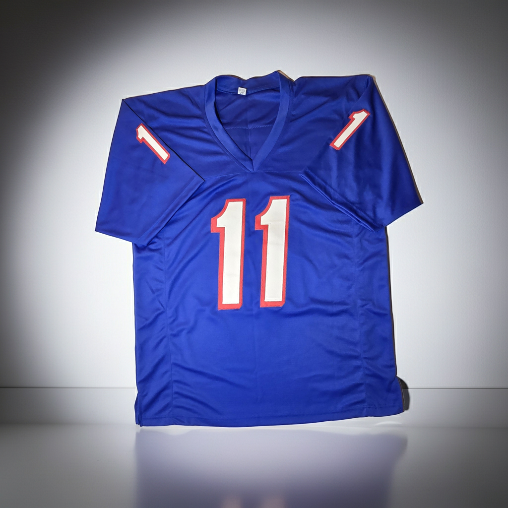 Drew Bledsoe New England Patriots autographed football jersey with JSA hologram, alternate product image