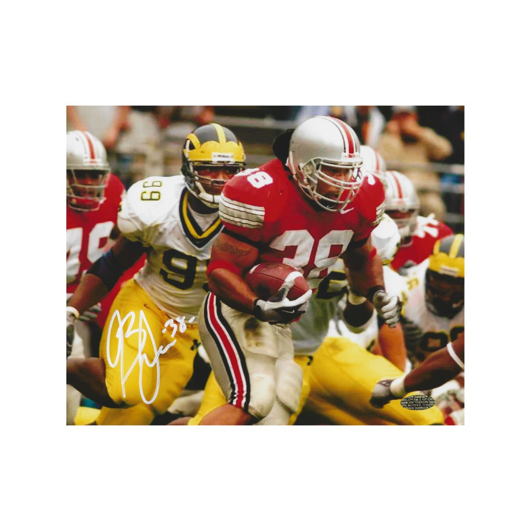 BRANDEN JOE AUTOGRAPHED 8X10 PHOTO OHIO STATE WITH COA - Fan Freaks