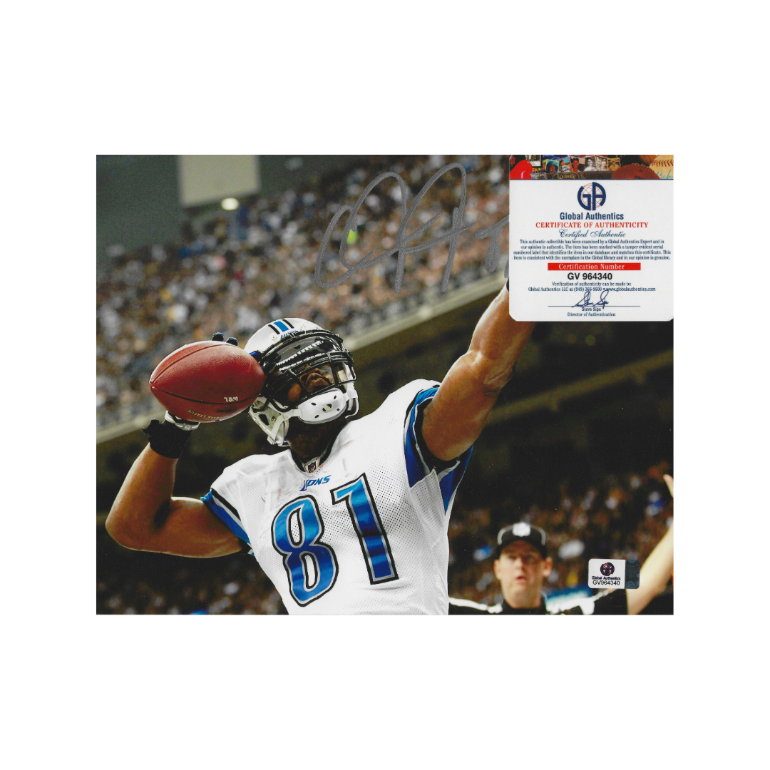 Calvin Johnson Detroit Lions Autographed 8x10 Photo With COA - Fan Freaks