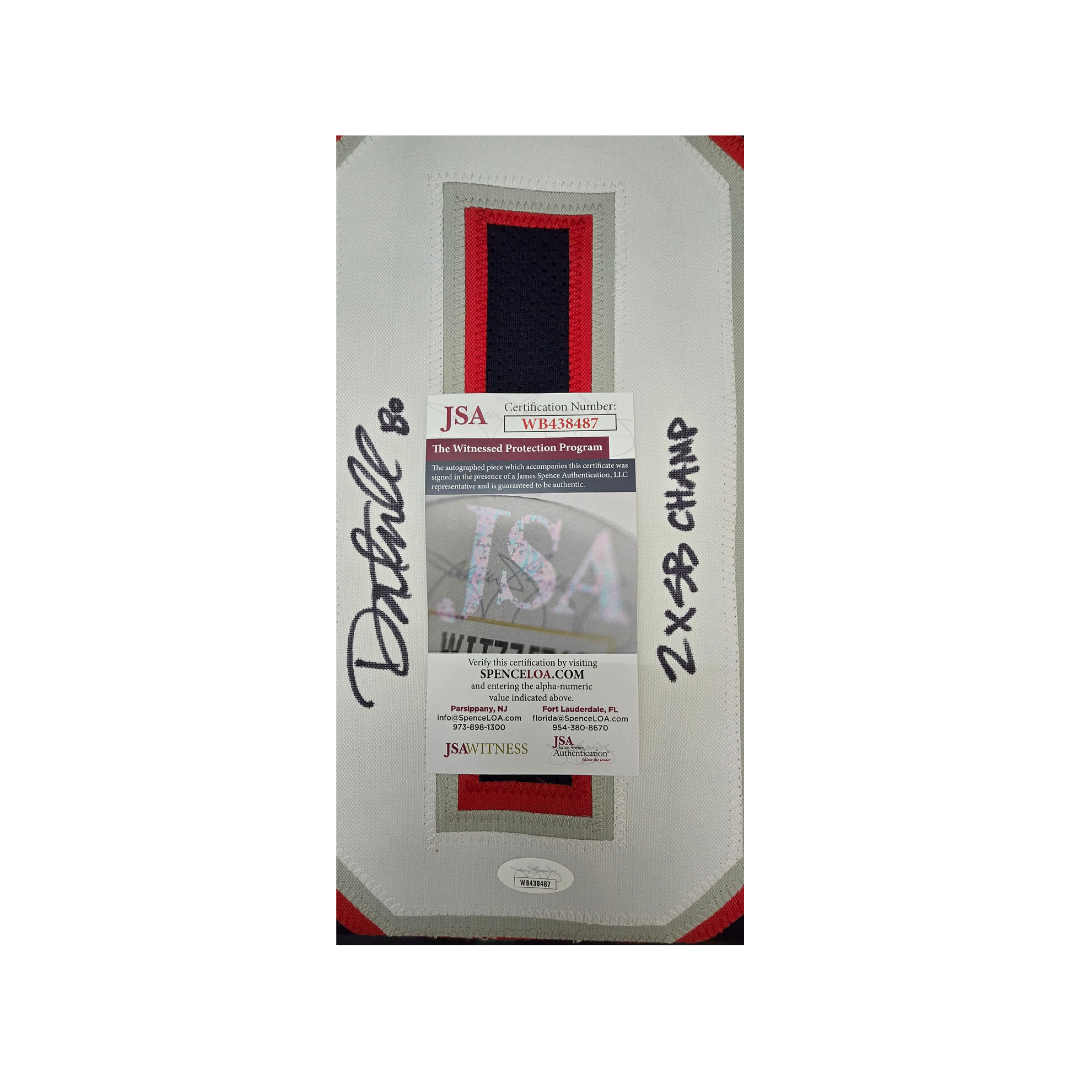 Danny Amendola New England Patriots Autographed & Inscribed Custom Football Jersey With COA - Fan Freaks
