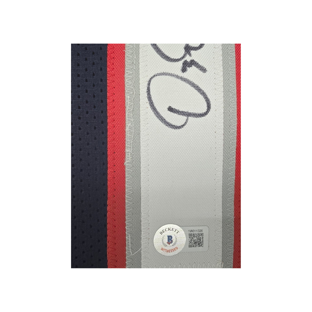 Demario Douglas New England Patriots Autographed Custom Football Jersey Hologram - Fan Freaks