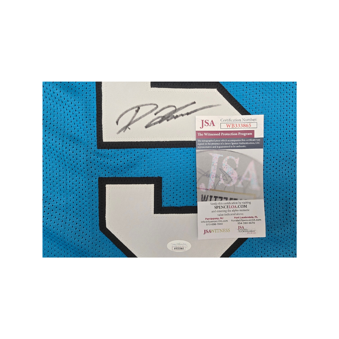 Diontae Johnson Carolina Panthers Autographed Custom Football Jersey With COA - Fan Freaks