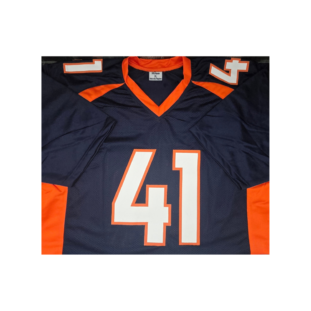 Drew Sanders Denver Broncos Autographed Custom Football Jersey Hologram - Fan Freaks