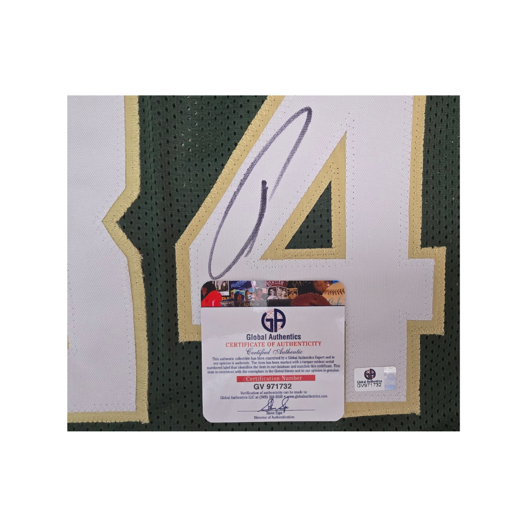 Giannis Antetokounmpo Milwaukee Bucks Basketball Jersey coa - Fan Freaks