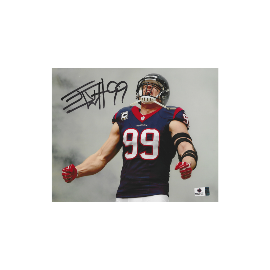 J.J. Watt Houston Texans Autographed 8x10 Photo coa - Fan Freaks