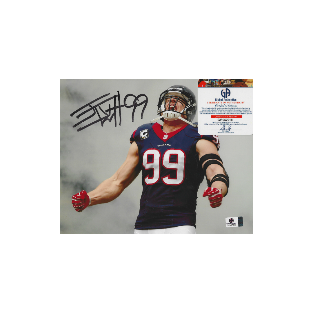 J.J. Watt Houston Texans Autographed 8x10 Photo coa - Fan Freaks