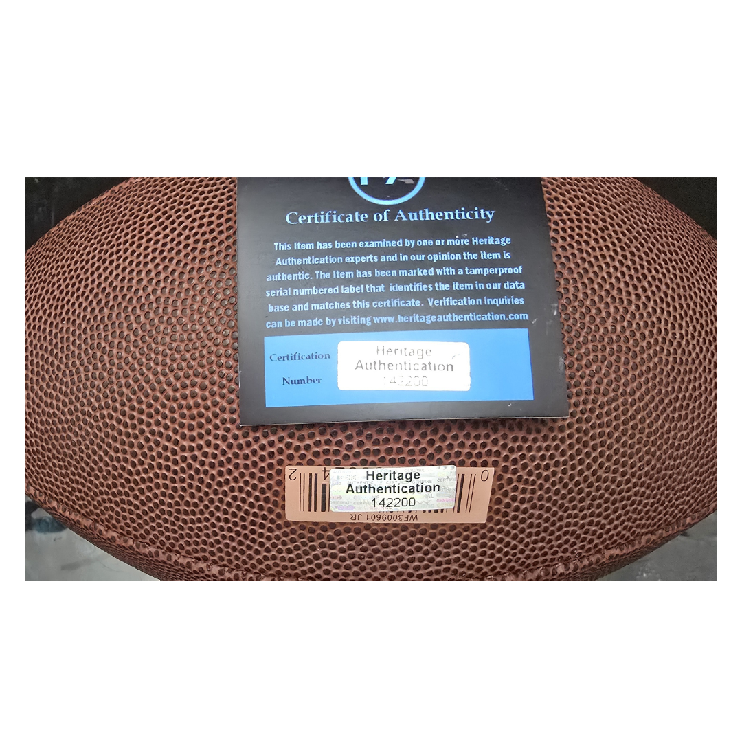 JALEN HURTS SIGNED FOOTBALL HERITAGE COA - Fan Freaks