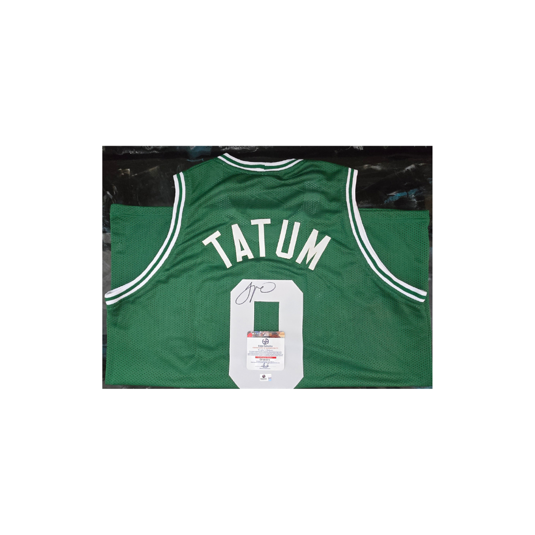 Jason Tatum Boston Celtics Autographed Custom Basketball Jersey coa - Fan Freaks