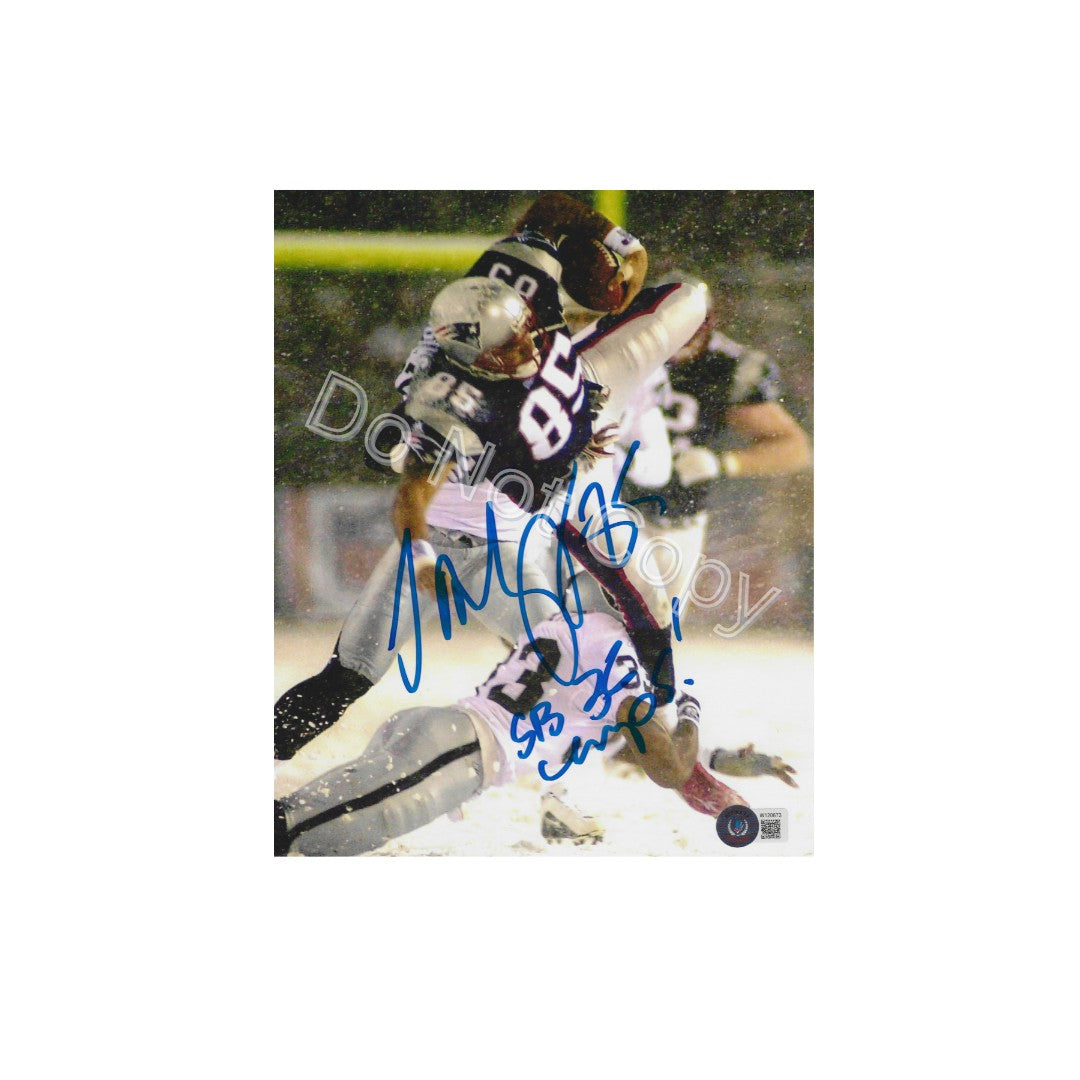 Jermaine Wiggins New England Patriots Autographed 8x10 Photo Reprint - Fan Freaks
