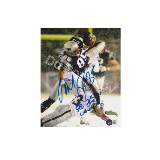 Jermaine Wiggins New England Patriots Autographed 8x10 Photo Reprint - Fan Freaks