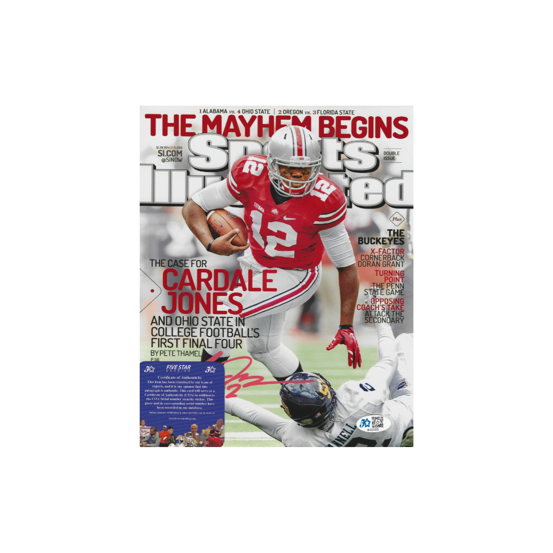 Cardale Jones Signed 8x10 Photo FSG COA - Fan Freaks