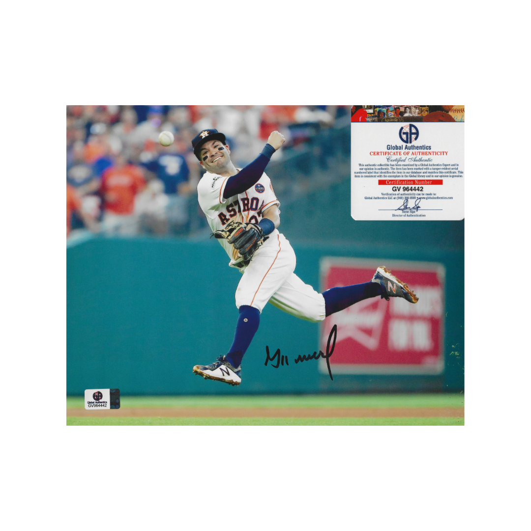 Jose Altuve Houston Astros Autographed 8x10 Photo coa - Fan Freaks