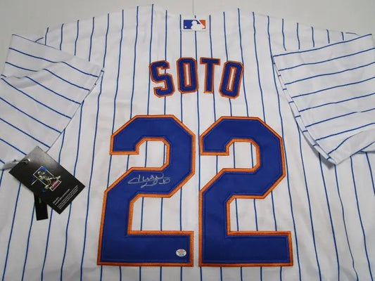 Juan Soto of the NY Mets autographed baseball jersey PAAS COA