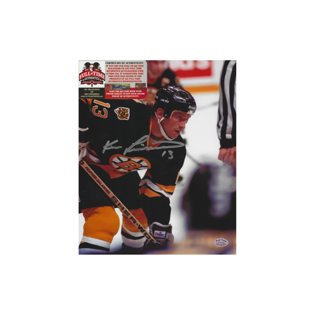 Ken Linseman Boston Bruins Autographed 8x10 Photo coa - Fan Freaks