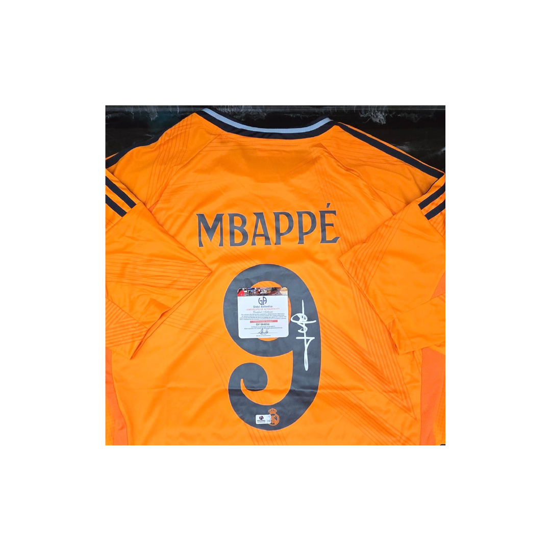 Kylian Mbappe Real Madrid Autographed 2024-25 Adidas Away Jersey With COA - Fan Freaks