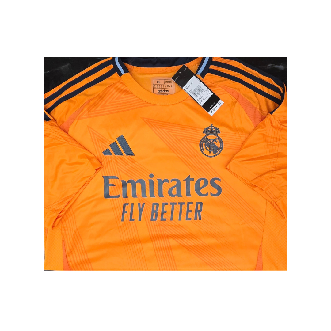Kylian Mbappe Real Madrid Autographed 2024-25 Adidas Away Jersey With COA - Fan Freaks