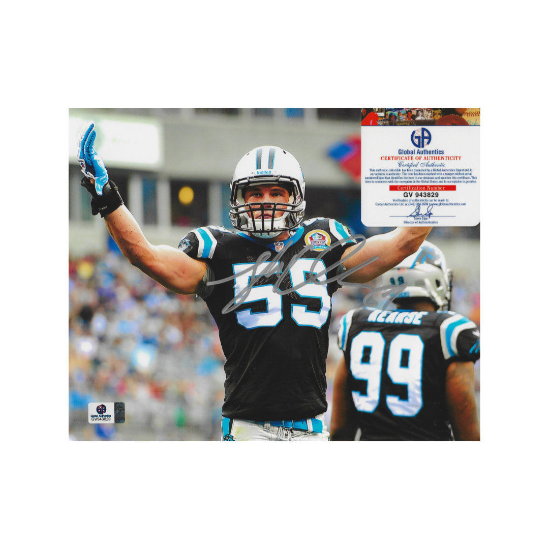 Luke Kuechly Carolina Panthers Autographed 8x10 Photo coa - Fan Freaks