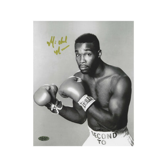 MICHAEL NUNN AUTOGRAPHED 8X10 PHOTO BOXING WITH COA