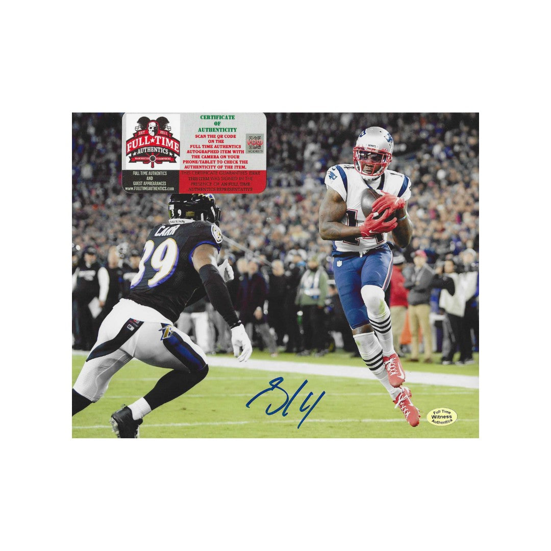 Mohammed Sanu Sr. New England Patriots Autographed 8x10 photo coa W/Frame - Fan Freaks