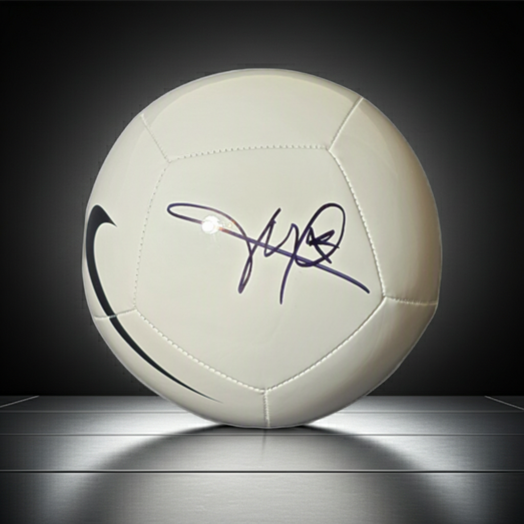 Kylian Mbappé Real Madrid autographed Nike soccer ball with COA, product image
