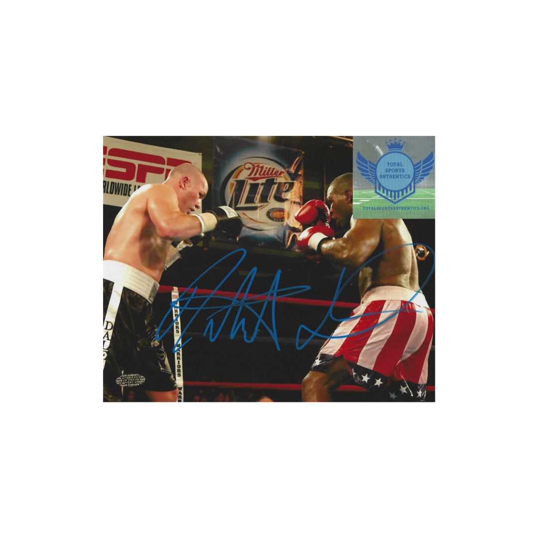ROBERT DANIELS AUTOGRAPHED 8X10 PHOTO BOXING WITH COA