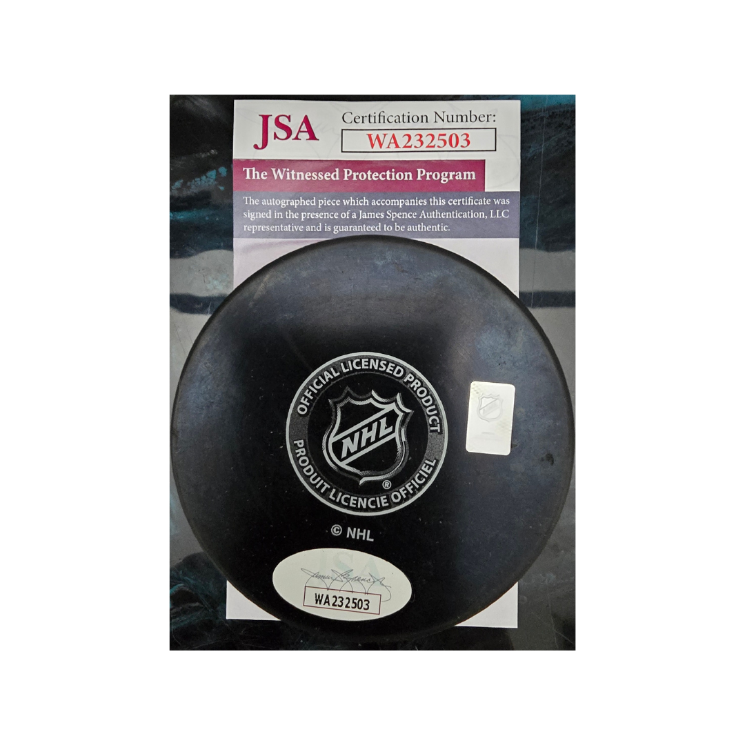 Ron Hextall Philadelphia Flyers Autographed Hockey Puck With COA - Fan Freaks