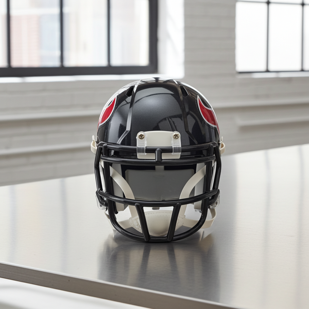 CJ Stroud of the Houston Texans signed mini football helmet With COA