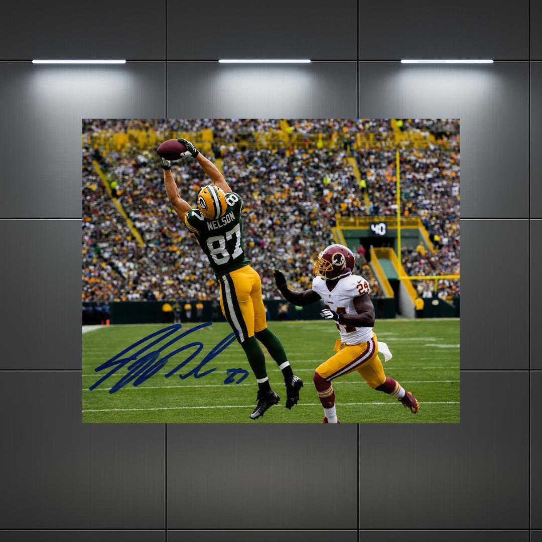Jordy Nelson Green Bay Packers Signed Photo Print Autograph Wall Art
