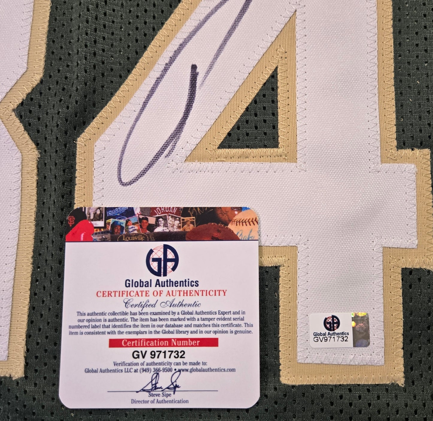 Giannis Antetokounmpo Milwaukee Bucks Basketball Jersey coa