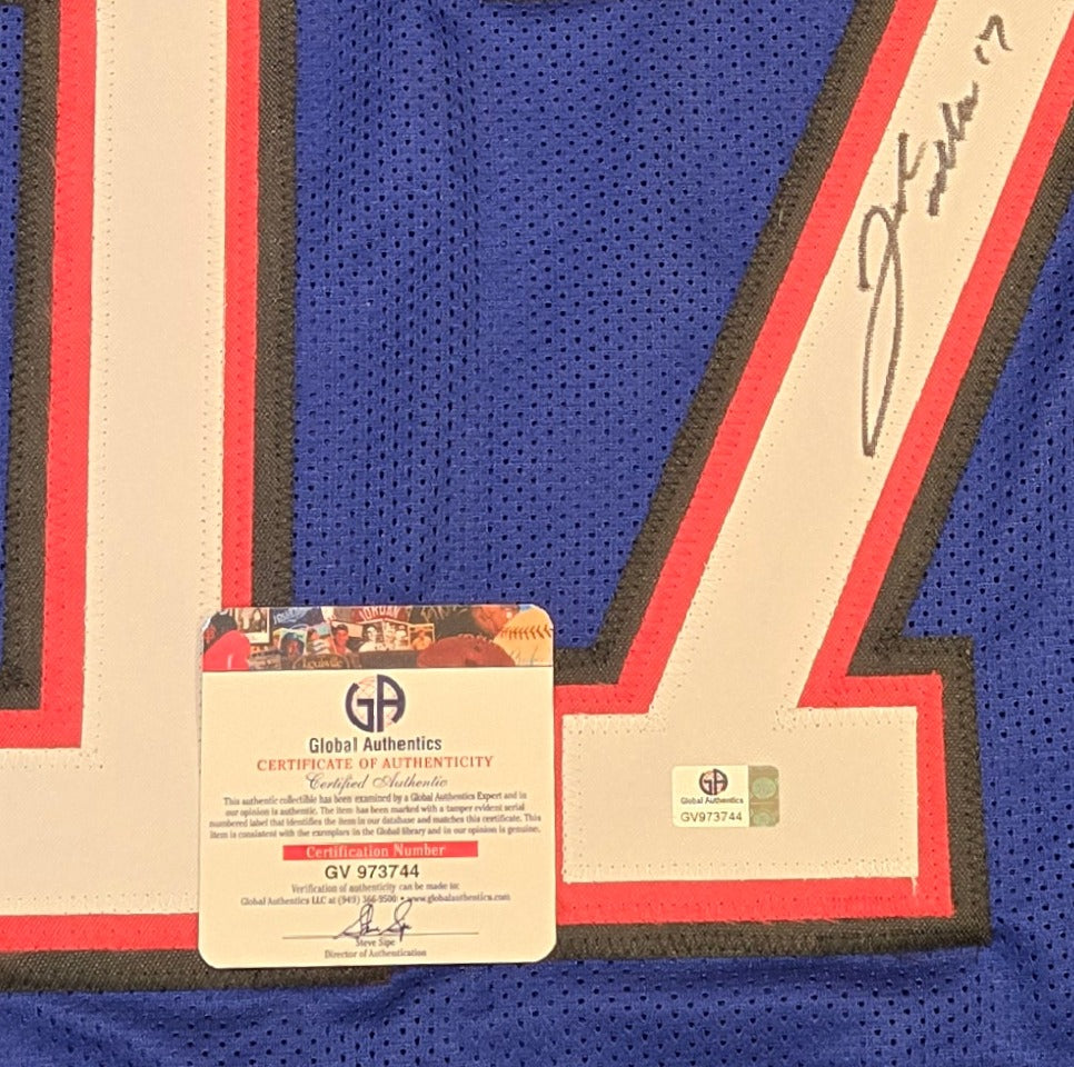 Josh Allen Buffalo Bills Autographed Football Jersey coa (XL)