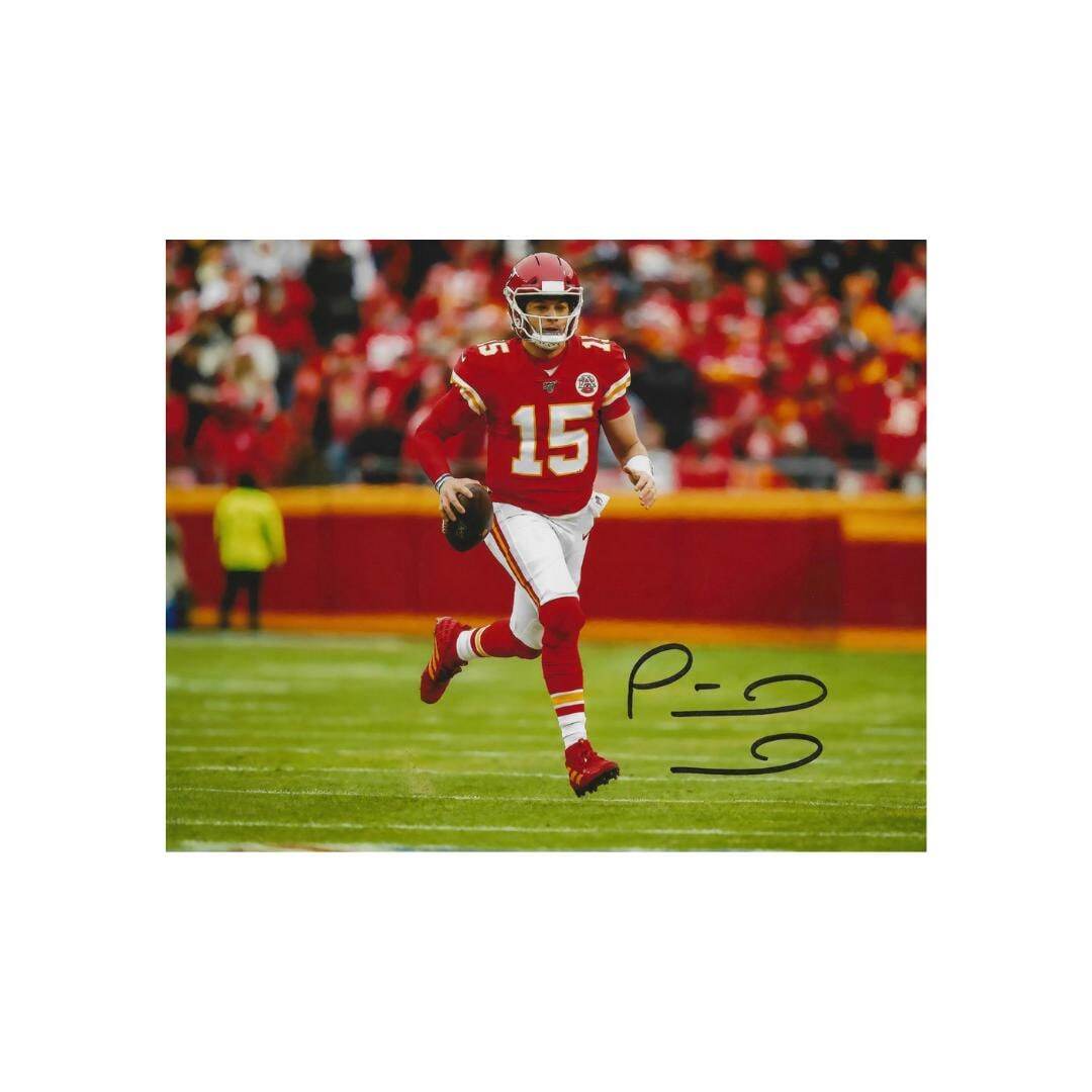 Patrick Mahomes Kansas City Chiefs Signed Photo Print Autograph Wall Art