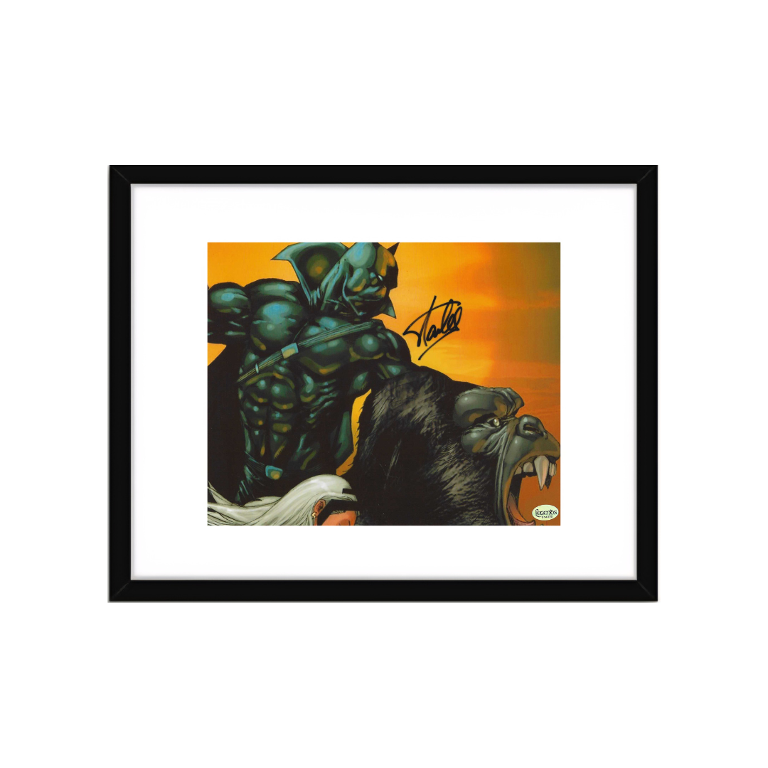 Stan Lee signed Black Panther 8x10 framed photo