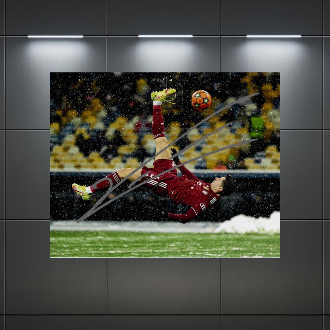 Robert Lewandowski FC Bayern Munich Signed Photo Print Autograph Wall Art