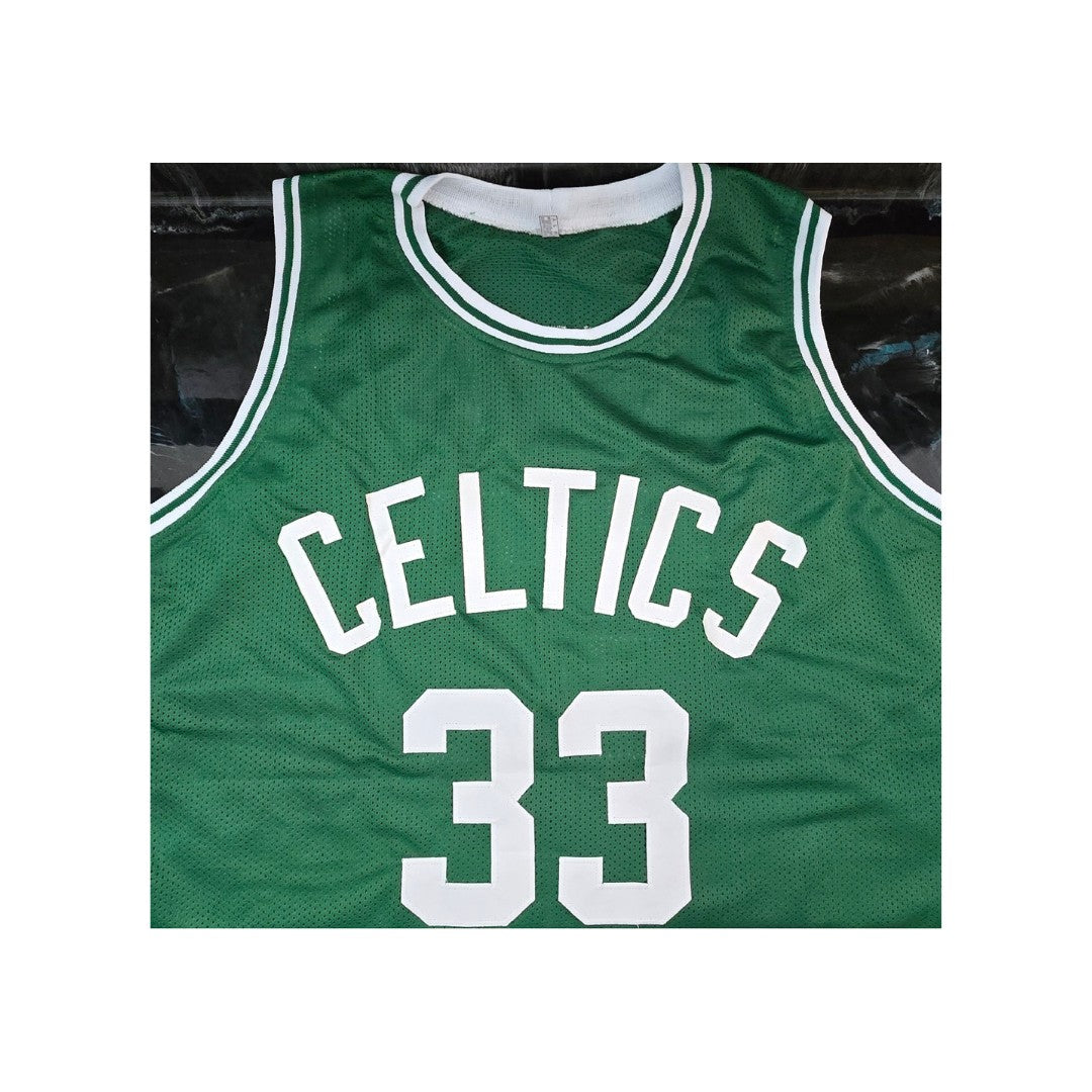 Larry Bird of the Boston Celtics autographed basketball jersey PAAS COA