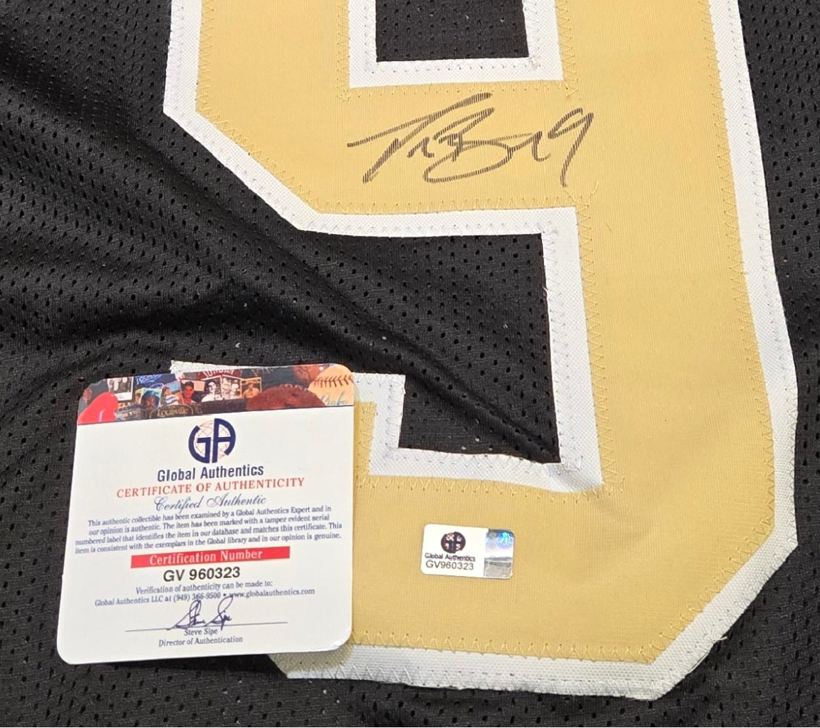 Drew Brees New Orleans Saints Autographed Football Jersey coa