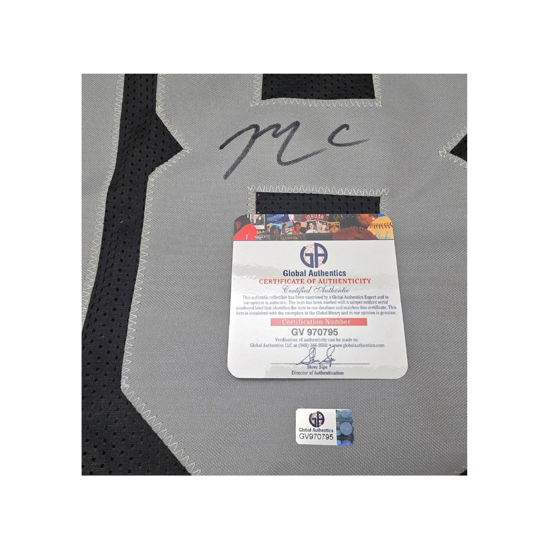 Las Vegas Raiders Maxx Crosby Autographed Football Jersey coa